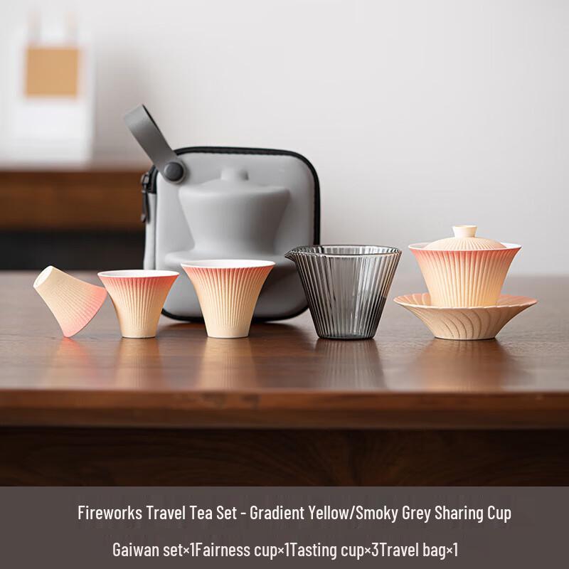 

Dongci Porcelain Portable Travel Tea Set