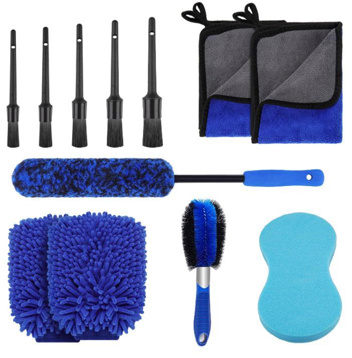 22-teiliges professionelles Autoreinigungskit: Bürsten für Räder, Klimaanlage und Innenraum zur sicheren Dekontamination