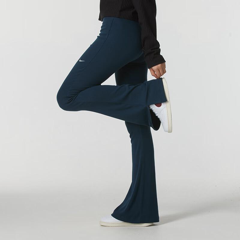 Nike Breathable Comfortable Fashion Casual Pants Women Bottoms Navy-Blue FQ2114-478