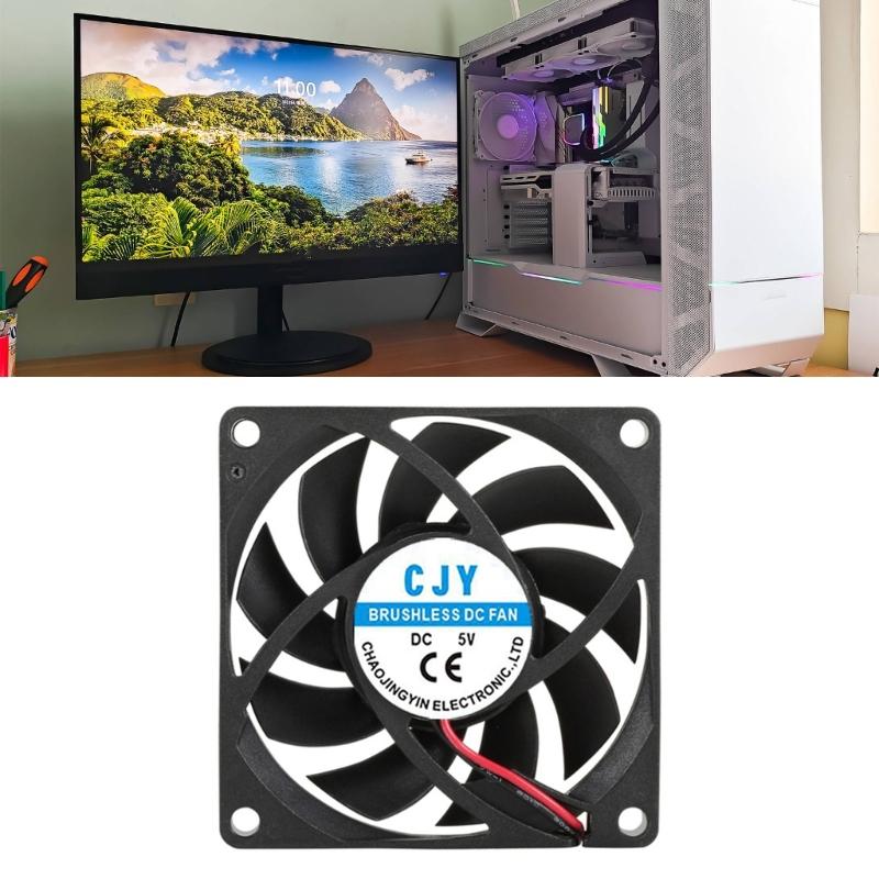Quiet 7015 PC Cooling Fan High Speed Airflows Quiet Efficient Cooling for Electronics Servers Networking Devices