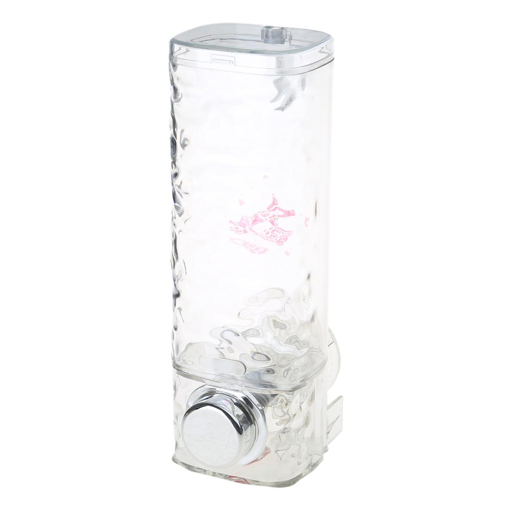 Wall Mounted Space Saving Clear Soap Dispenser with Strong Suction Cup for Home and Office Use