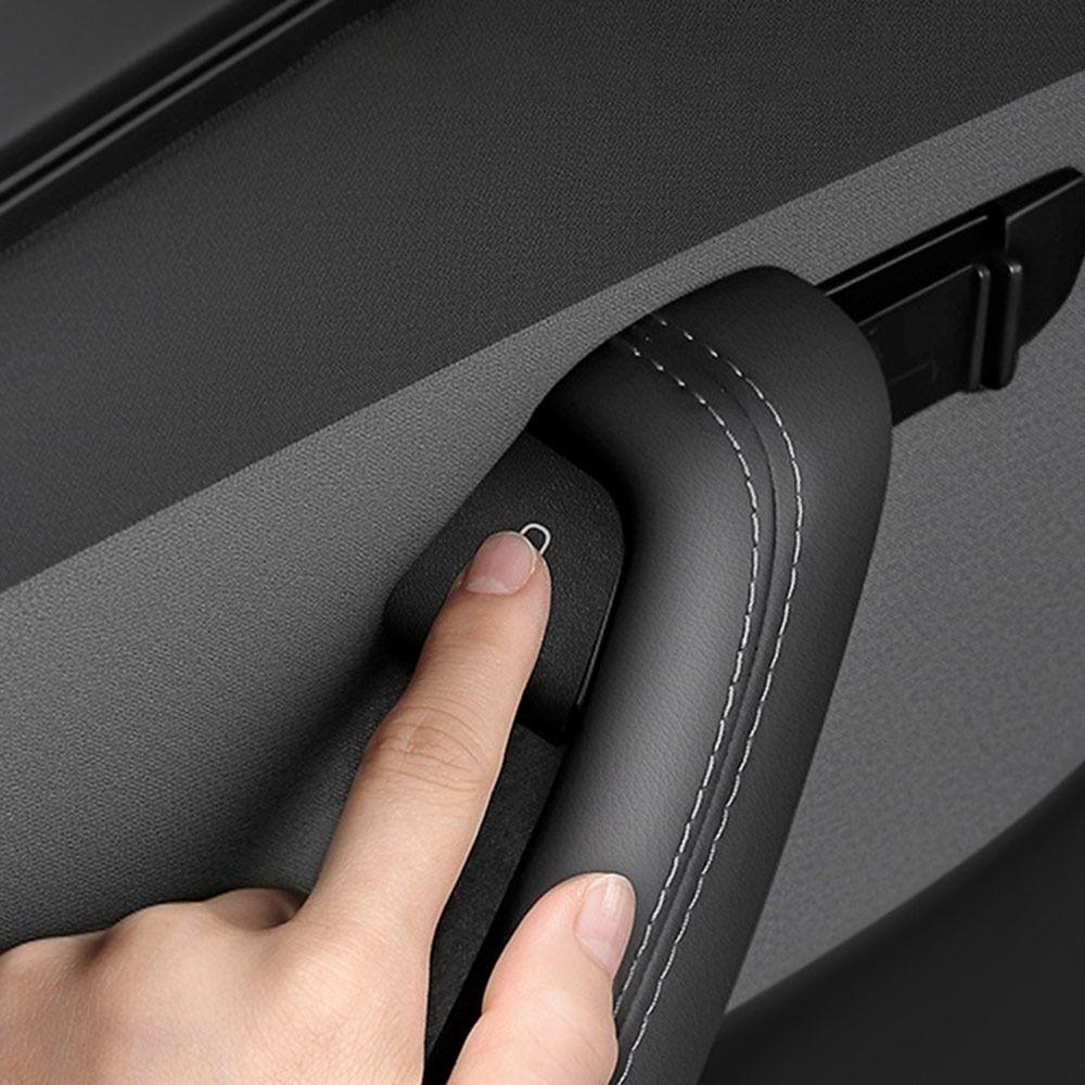 4pcs Luxury Door Switch Patch Custom Fit Suede Trim Sticker Cover Car Door Lock Cover for Tesla Model 3/Y Juniper Launch 2025