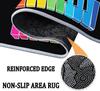 Music Color Piano Key Notes Print Round Area Rug,Cartoon Style Washable Circular Carpet Runner - Non Slip Circle Rug Carpet Mat