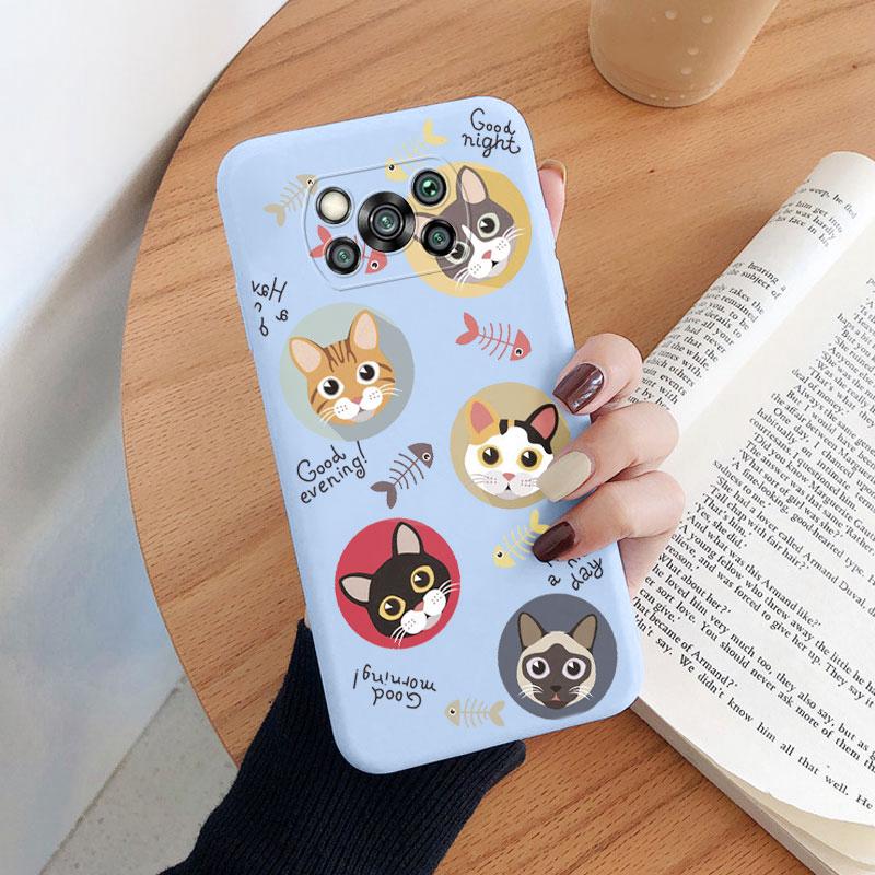 For Poco X3 Pro PocoX3 NFC Cover Cute Flower Phone Case For Xiaomi Poco X3 X 3 Fashion Dinosaur Silicone Bumper Soft TPU Coque
