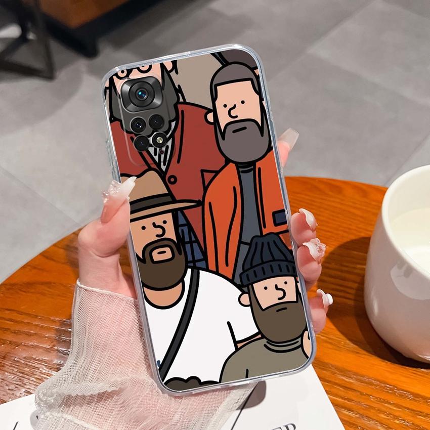 Para Redmi Note 11 11S 11T 12 12S Pro Plus Turbo Capa de Telefone Padrão de Laço Rosa Bonito Silicone Transparente de Alta Qualidade Capa Antiderrapante Para Carcaça Redmi