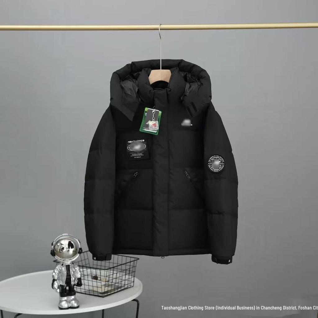 Cross-border NB Cotton Hooded Parka: Men's & Women's Windproof Warm Jacket