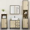 4 Piece Bathroom Furniture Set In Sonoma Oak Engineered Wood