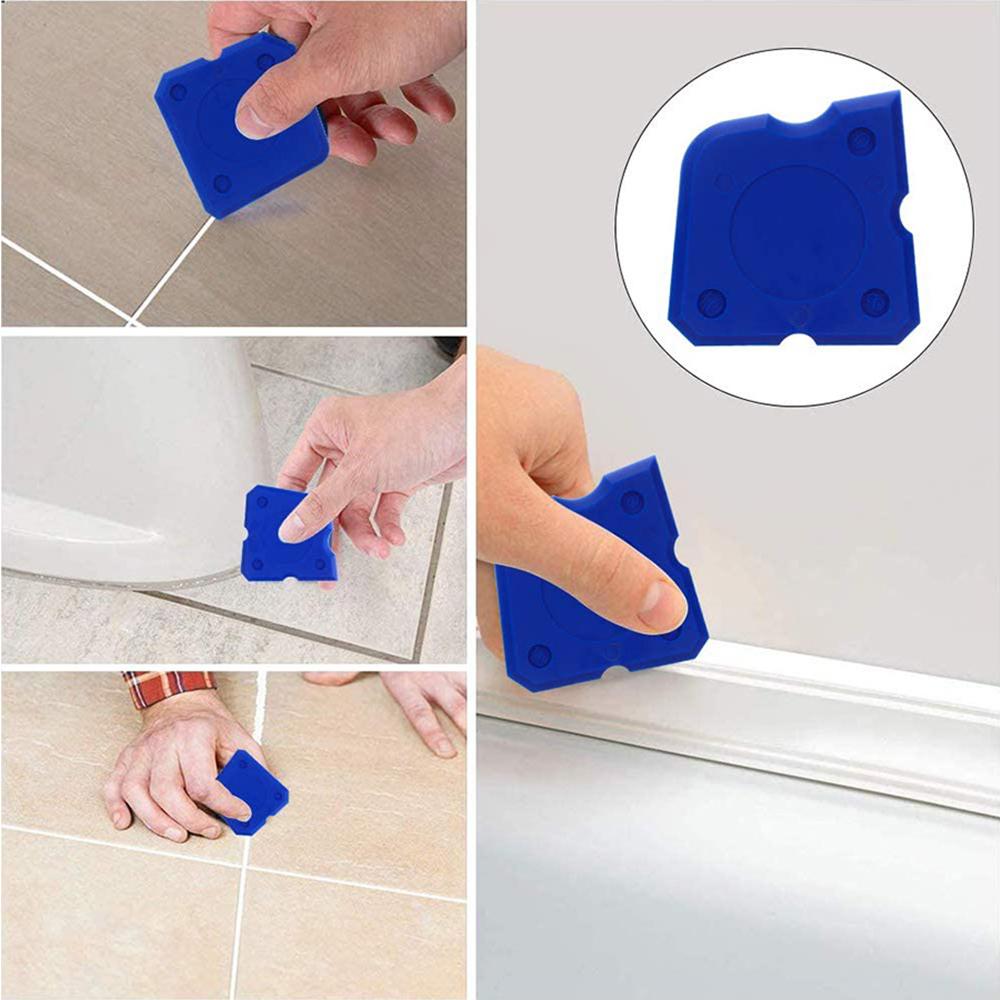 Factory 9 Pieces Caulking Tool Kit 5 in 1 Silicone Sealant Replace & Removal Tool with 4 Pieces of Sealant Tool