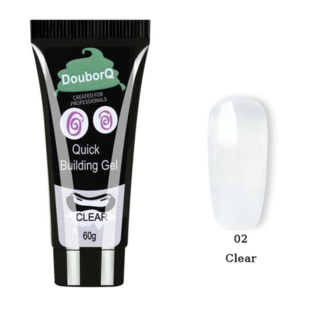 Nagelkleber Nagelverlängerung + 48 Stück Schnellaufbau-Formspitzen Gel-Aufbau-Set Schnelltrocknende Nagelkunstwerkzeuge