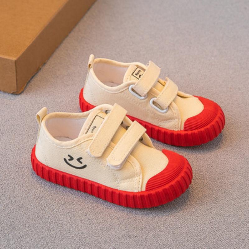 New Boys Girls Baby Canvas Shoes Non-slip Soft Cute Kids Canvas Shoes Boys Girls Toddler Sneakers Childrens Casual Shoes 23