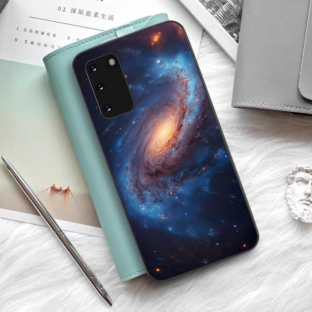 Weltraum Universum Galaxie Handyhülle Silikon PC+TPU Für Samsung S10 20 30 22 23 24 Plus Lite Ultra Hülle