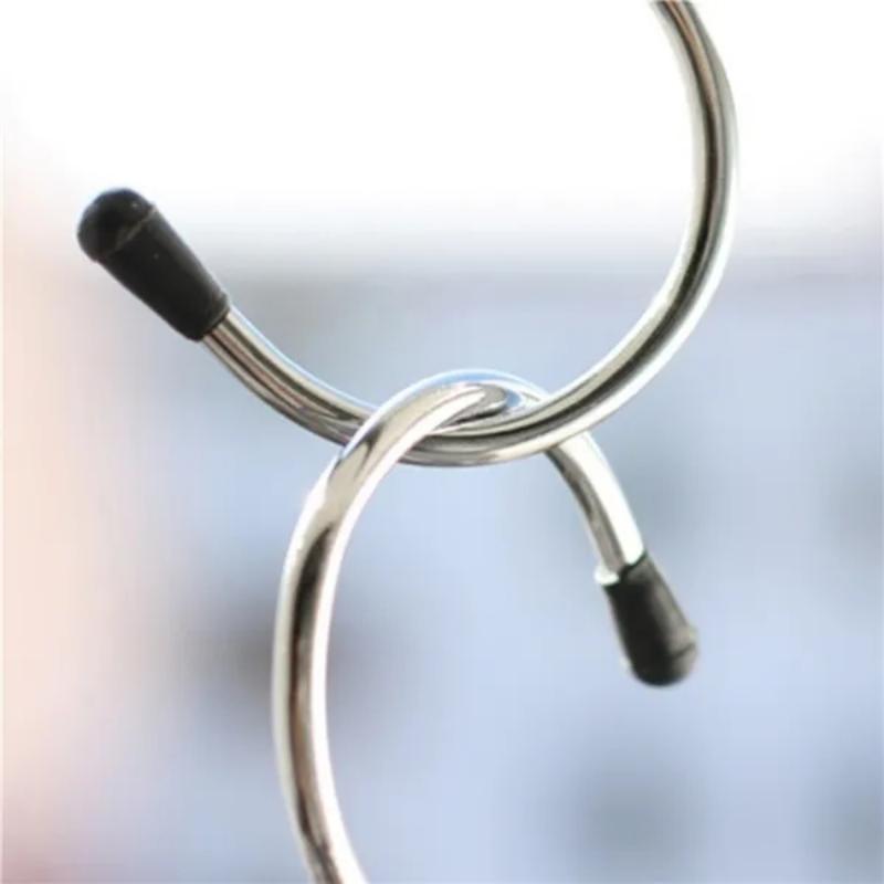 4pcs Stainless Steel S-Shape Hook Kitchen Bedroom Multi-function Railing S Hanger Hook Clasp Holder Hooks Hanging Storage Tools
