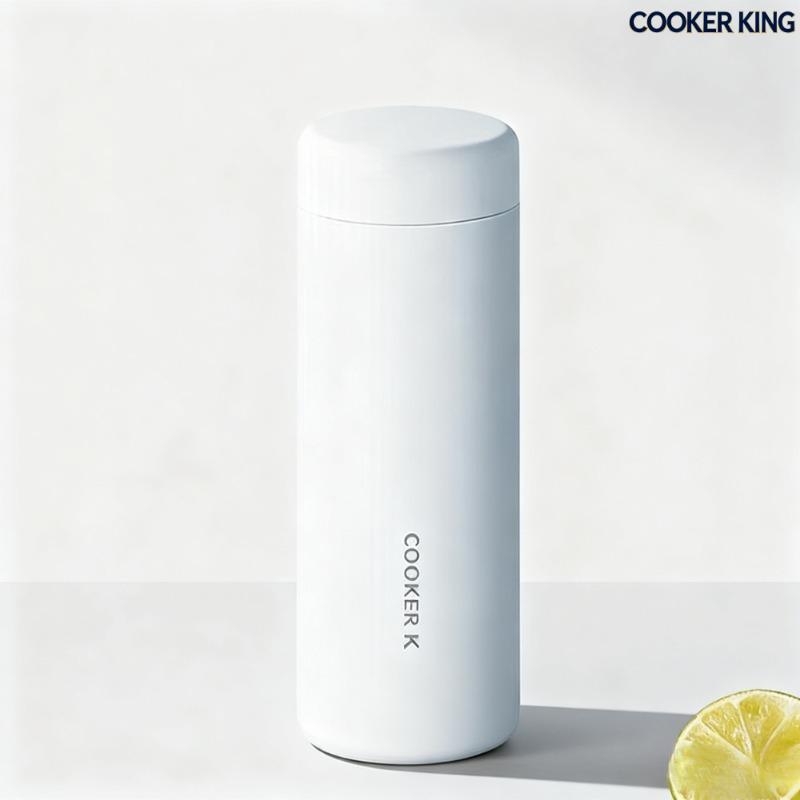 COOKER KING 360ml Vacuum Flasks Stainless Steel Water Cup Simple Thermal Coffee Mug Portable Tea Cup Water Bottle Bicycle
