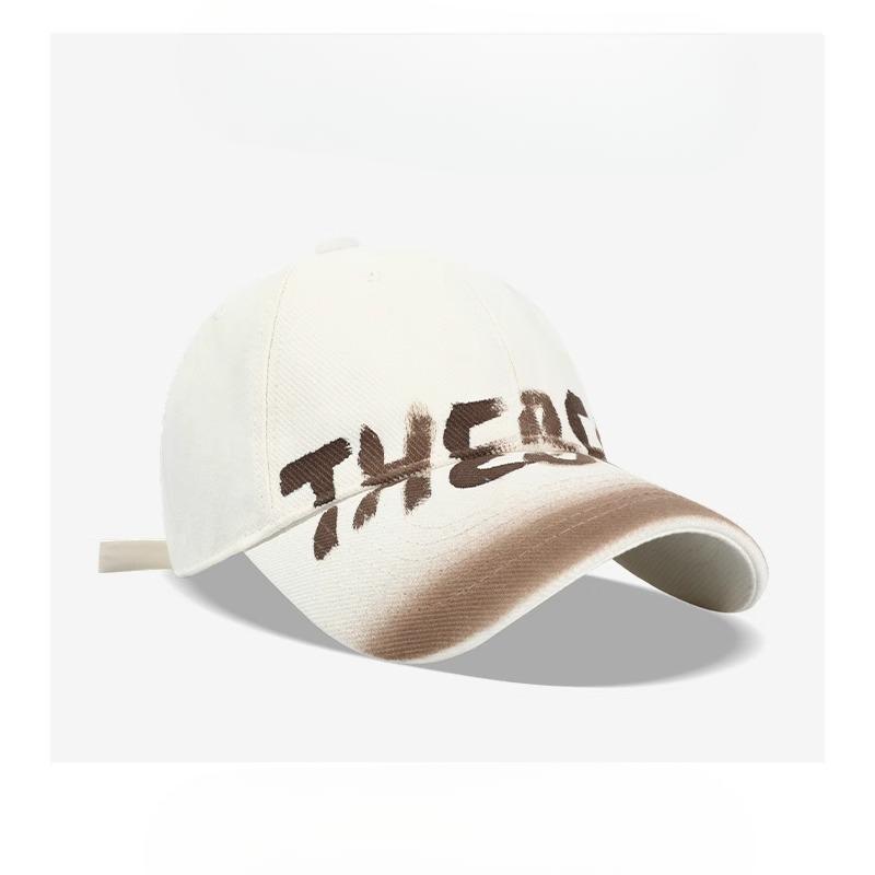 Washed Old Woman American Retro Big Head Cap Showing Face Baseball Hat
