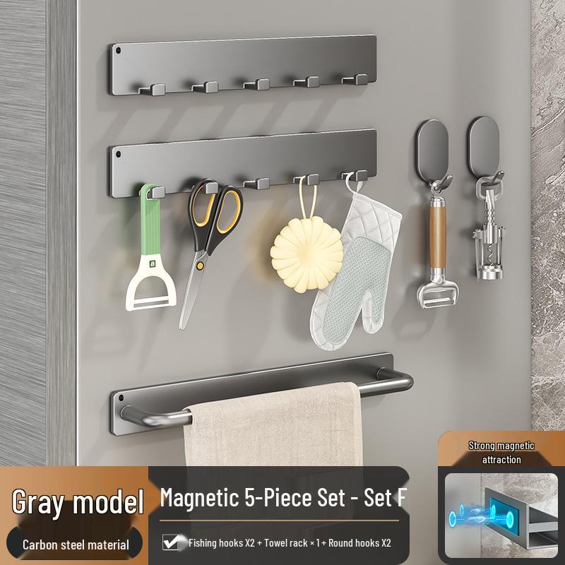 Magnetic Wall-mounted Kitchen Storage & Spice Rack