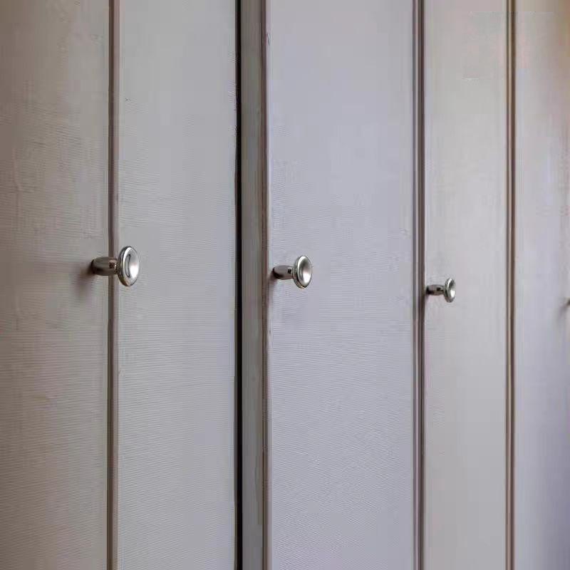 Middle Ancient Style, Silver, Single Hole, Cute Mushroom Handle, Wardrobe Cabinet Door, Cabinet Drawer, Light Luxury, Simple, French Small Handle