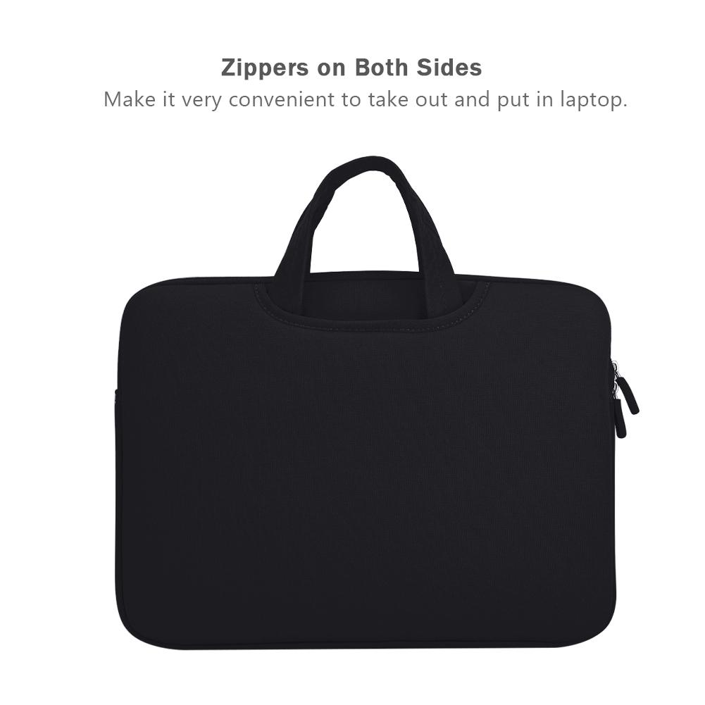 13in Notebook Case Anti collision Full 3 interlayer Laptop Bag Sleeve Case Black