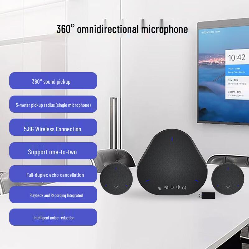 

SHENGHUASHITONG SH-M6WEX 5.8G Wireless Conference Microphone System (CN version)