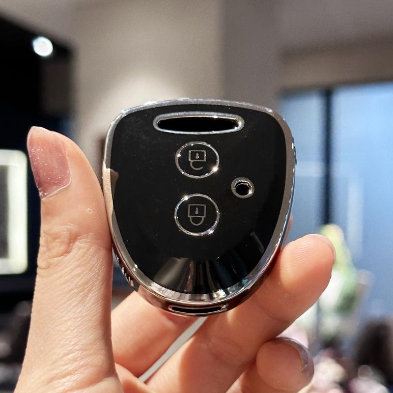 Key Fob Cover For TOYOTA Grand New Avanza Daihatsu Xenia PERODUA Alza Myvi Axia Perodua 2 Buttons TPU Car Key Cover Case Remote