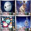 Weihnachtsbaum Elch Muster Wandteppich Wohnzimmer Sofa Heimdeko Weihnachtsgeschenk