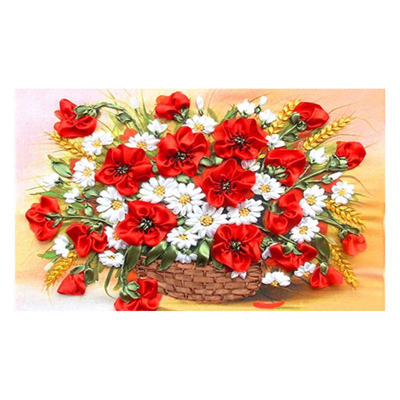 5D DIY Diamond Painting Multicolored Flowers Diamond Mosaic Diamond Embroidery Full Set Cross Stitch Kits Home Decor Gifts