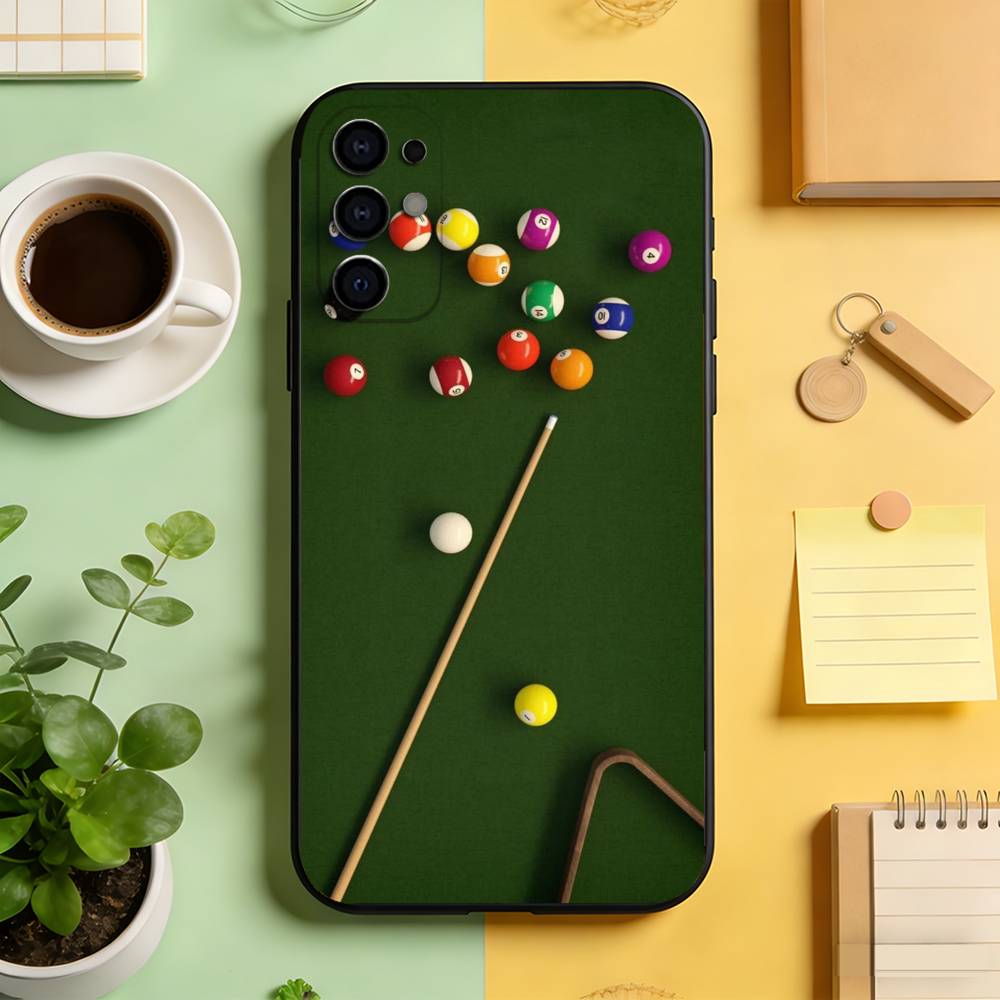 

Billiards 8 Ball Aesthetic Phone Case Black Silicone Soft For Samsung S25,S24,S21,S22,S23,S30,Ultra,S20,Plus,Fe,Lite Samsung S24Plus