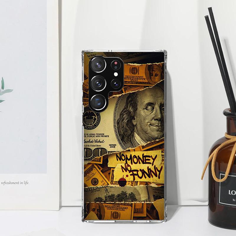Banknote Dollar Cash Money Phone Case For Samsung Galaxy S26 S25 Edge S24 FE S23 S22 Ultra S21 Plus S20 + Art Fundas Back Cover