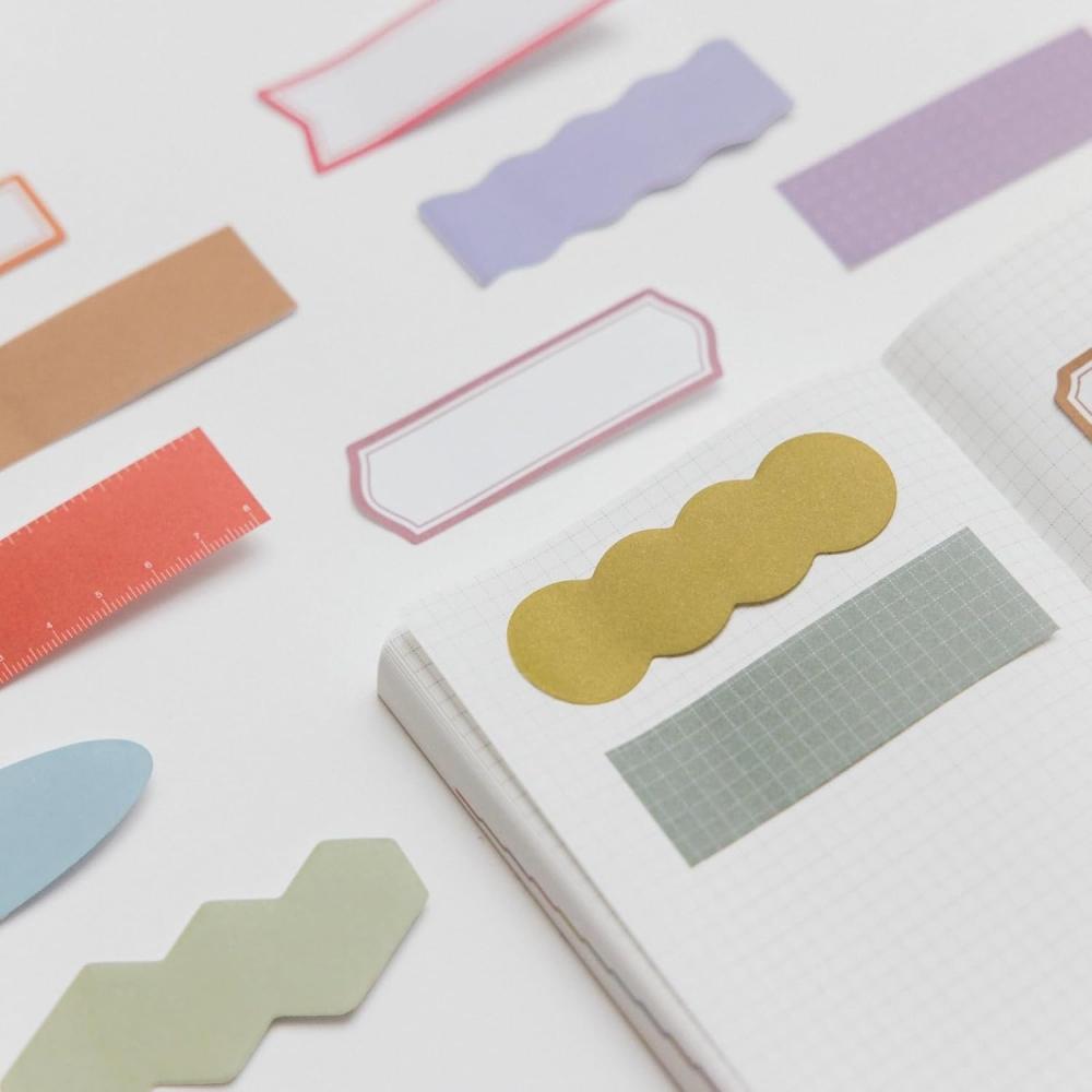 Hobonichi Notebook Tsuki No Iro Sticky Note Shape Notebook Accessory 6.9 X 3.35 Inches Sticky Note Shape