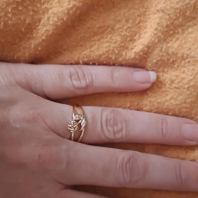 1Pc Fashion Temperament Rose Ring In Fashion Niche Cool Style Ring