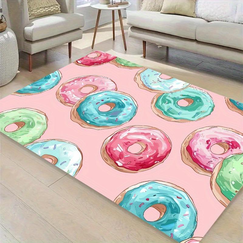 1PC Doughnut Kitchen Rugs Non-Slip Home Door Mats Pop design Bathroom Rugs Bath Mat Carpet for Home Sink Laundry Decor