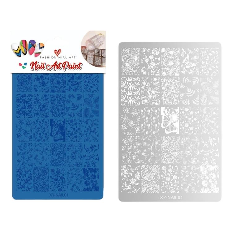 

Nail Stamp Templates Flowers Nail Stamping Plates Manicure Images Stencil Butterfly Nail Stencil Stamp for Party