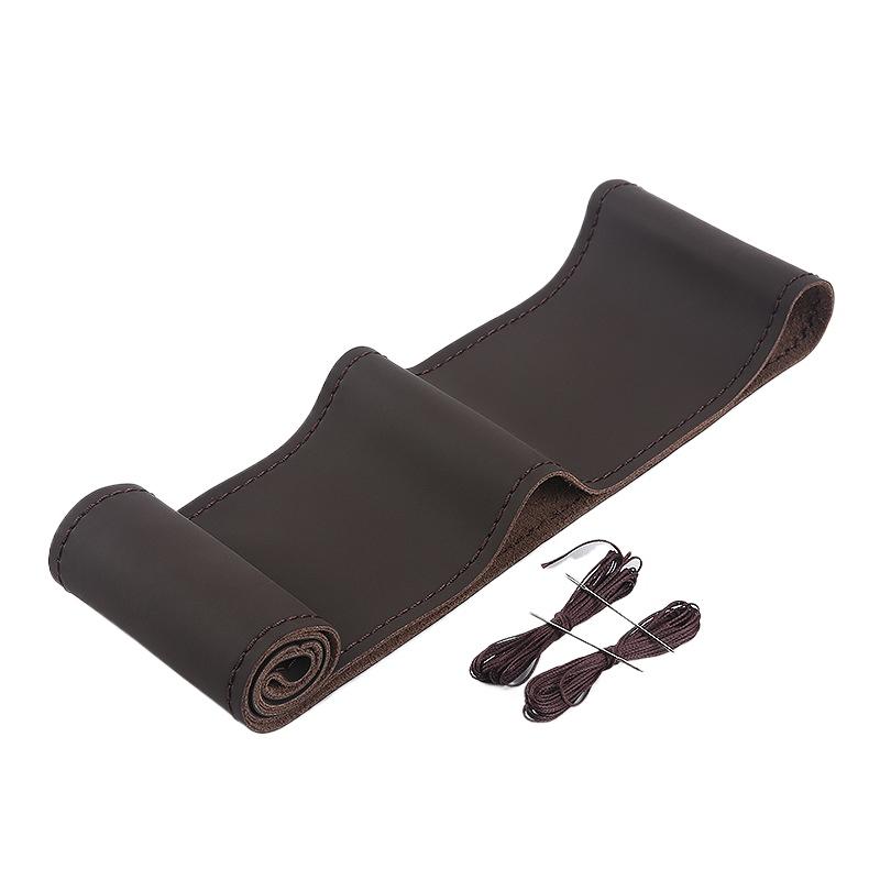 New Hand-stitched  Leather Car Steering Wheel Cover 38cm /15inch For Mercedes Benz AMG W203 W205 W204 W164 W140 W211 C260