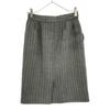 Yves Saint Laurent 90s Wool Herringbone Midi Length Tight Skirt Women Used