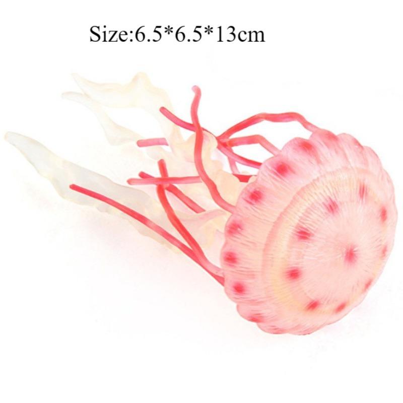 Simulated Jellyfish Fridge Stickers Artificial Marine Animal Models Starfish Sea Anemone Fridge Magnets Children Gifts