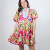 New E-Commerce Loose And Casual Comfortable V-Neck Floral New Printed Dress