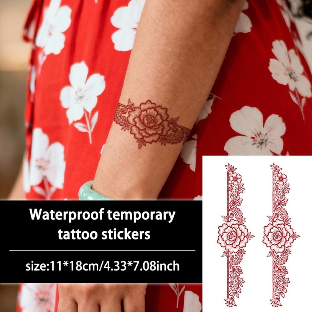 Indie Mehndi Květina Henna Dočasné Tetování Falešná Body Art Nálepka Ženy/Dáma/Dívka