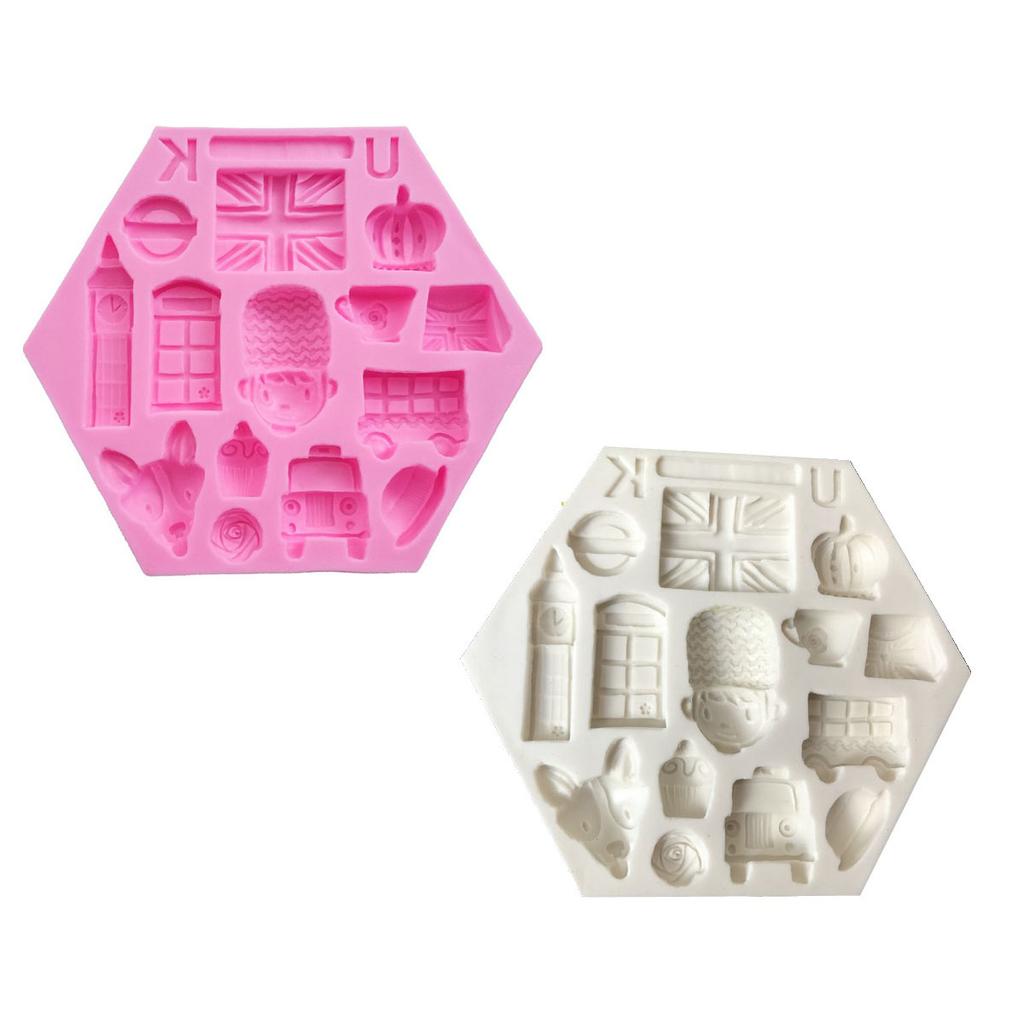 Soldier Related Design Silicone Mold Fondant Cake Decoration Mold Sugar Gum Paste Tool 3D Chocolate Mousse Mould