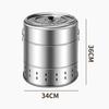 Barbecue Grill Bucket Smokeless BBQ for Tailgate Parties Camping Patio S