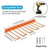 Power Tool Shelf Organizer 4 Drill Holder Space Efficient Carbon Steel Construction Storage Solution For Garages