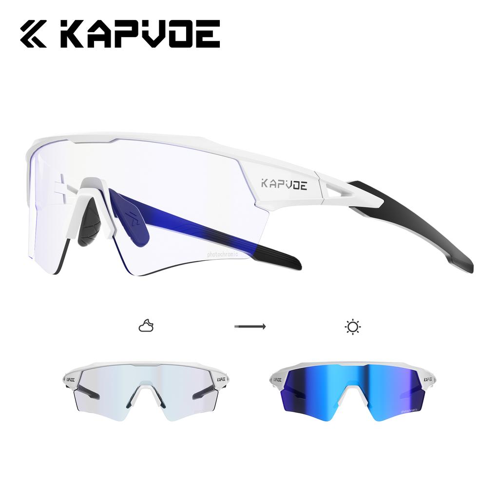 Kapvoe New Photochromic Cycling Sunglasses Men Women MTB Glasses UV400 Bicycle Eyewear Outdoor Sports Running Road Bike Goggles 4