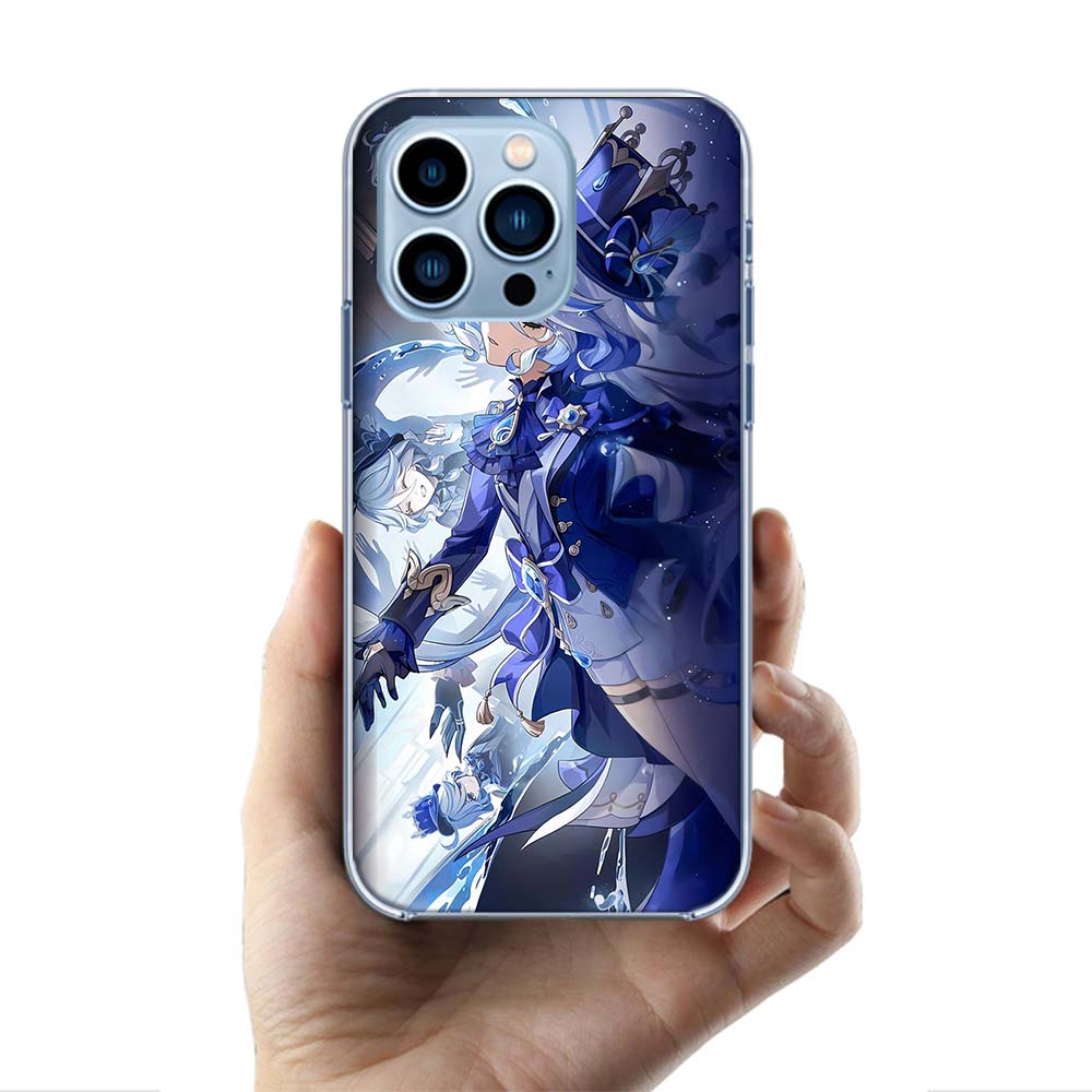 Cute Furina Genshin Impact Cases Phone Case For Iphone 17E 16E 17 Air 16 Pro Max 15 Pro 14 Plus 11 13 12 Mini Cover Cases Compat