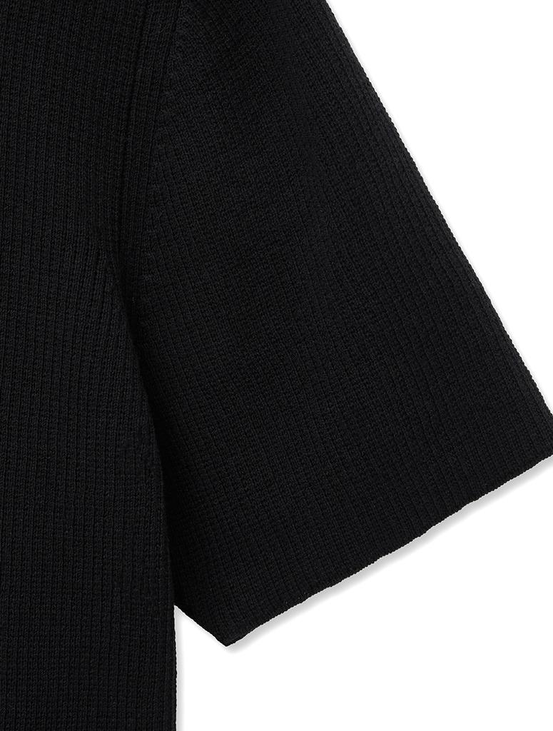 NOIRER Lux Cotton Basic Half Knit (Black)