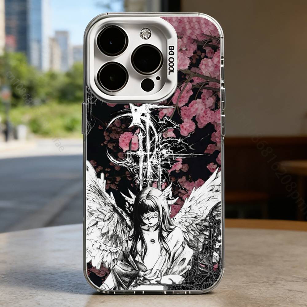 Gothic Cyber Sigil Cross Case for iPhone 16 15 14 13 12 11 Pro Max Plus Air 16E X XR XS Max Hard Shockproof Bumper Cover
