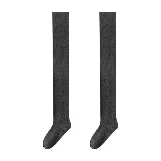1 Paar Damen Oberschenkelhohe Socken Baumwolle Warm Über Knie Socken Extra Lange Kniehohe Stiefelsocken Winter Beinwärmer