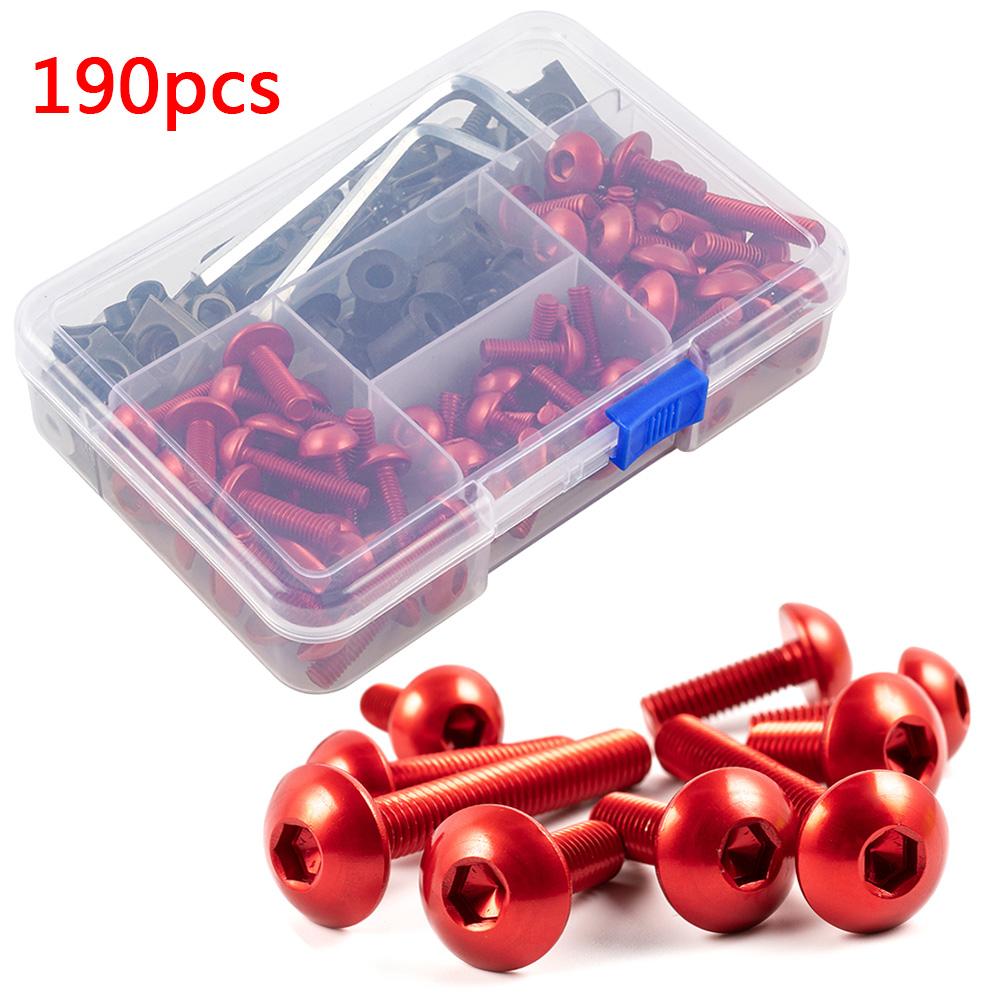 

190 шт., комплект болтов обтекателя кузова для Ducati ST2 ST3 ST4 ST4S 996 S SPS 999 RS 748 749 916 996 998 999 Biposto