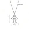 S925 Sterling Silver Guardian Angel Pendant Necklace for Women – Elegant Niche Design Clavicle Chain