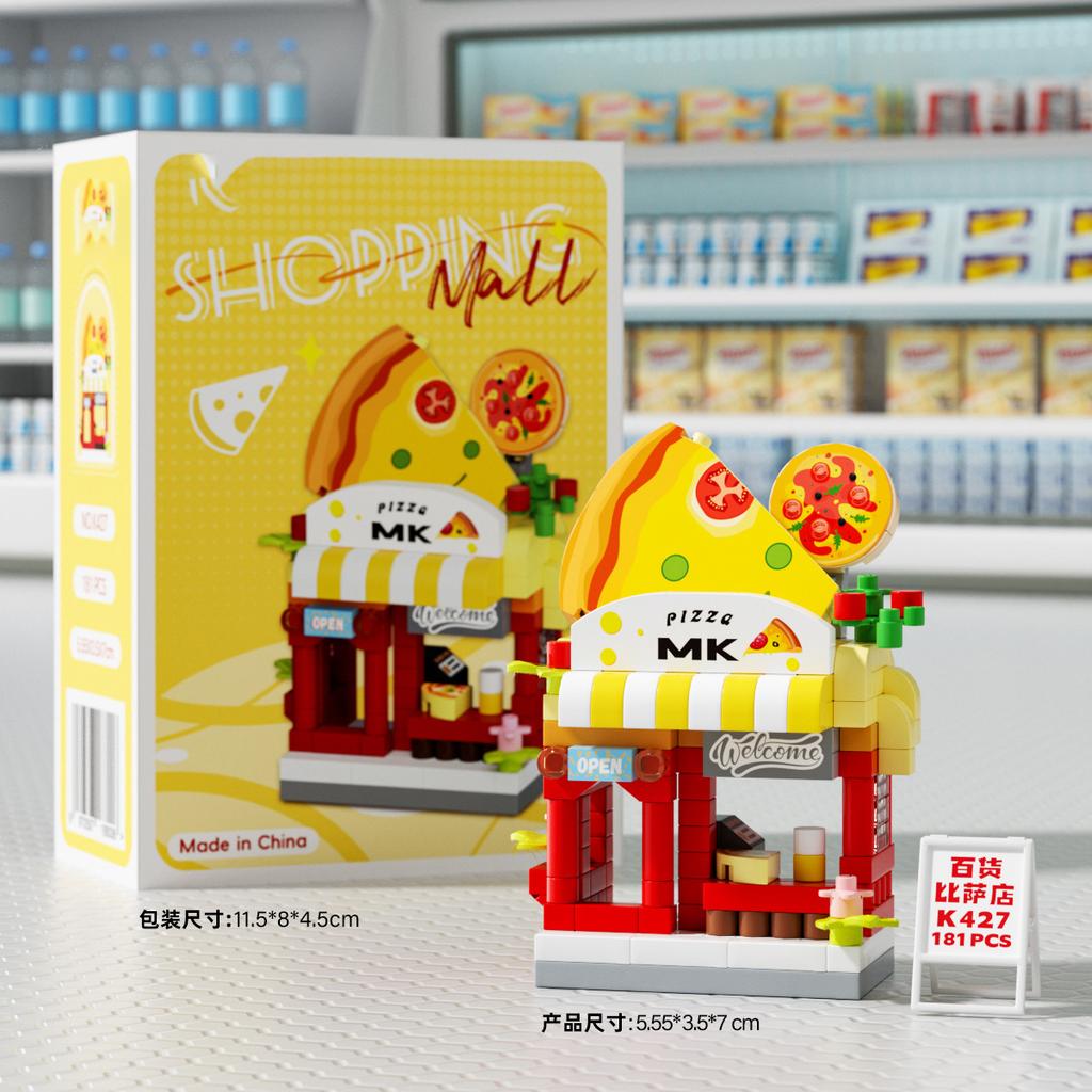 Adults Micro Shop Assembly Bricks Constructor Set Candy Food Particle Building Block Toy for Children Girl Diy Set for Kids Gift
