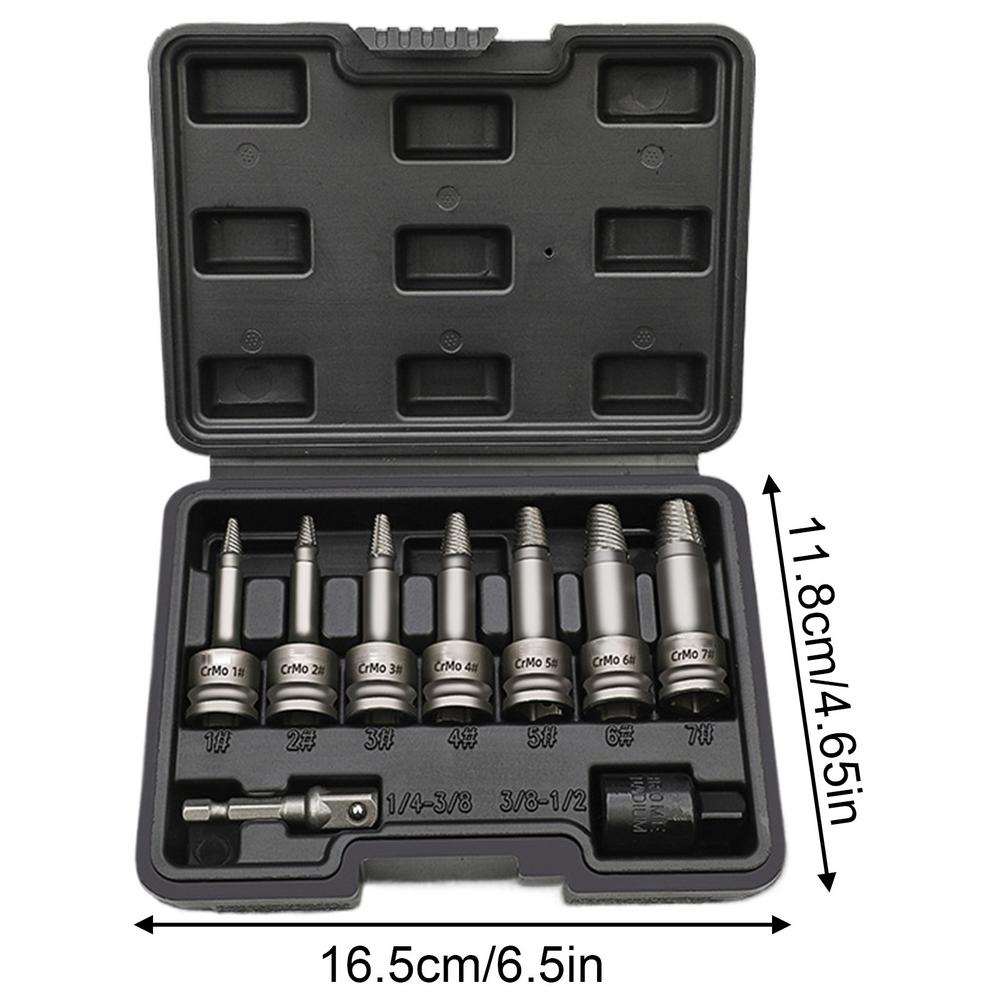 

Bolt Remover Broken Bolt Extractor Hand Drill Bits Heavy Duty Bolt Extractor Drill Bit Set Hard Broken Nuts Bolts Extractor