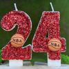 Basketball Number Birthday Cake Candles - Creative Digital Party Decorations