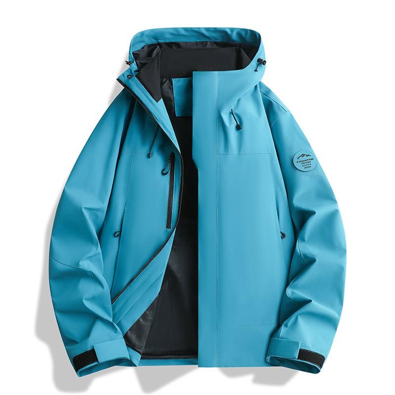 Men Women 3-in-1 Waterproof Windproof Hiking Jacket Outdoor Camping Mountaineering Coat